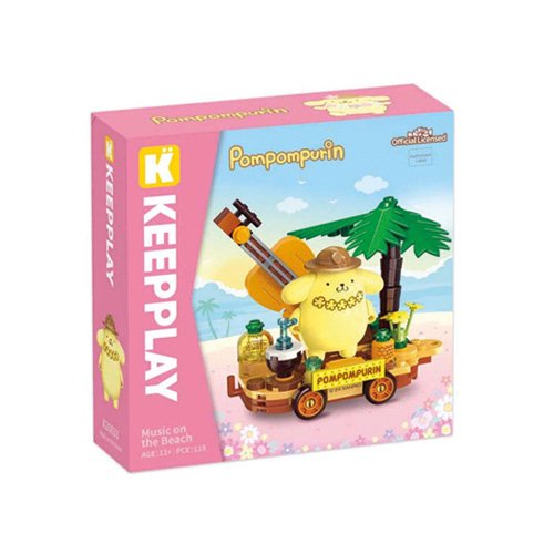 Pompompurin Música en la Playa Bloque Armable