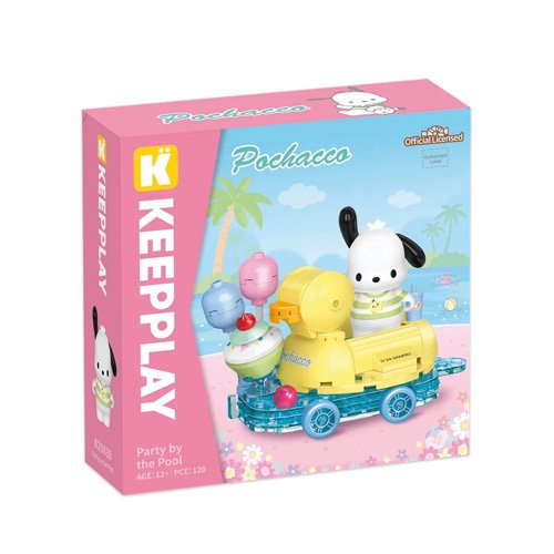 Pochacco Fiesta en la Piscina Bloque Armable
