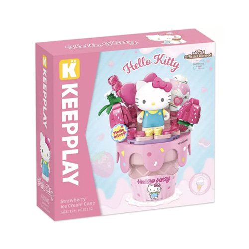 Hello Kitty Cono de Helado Bloque Armable