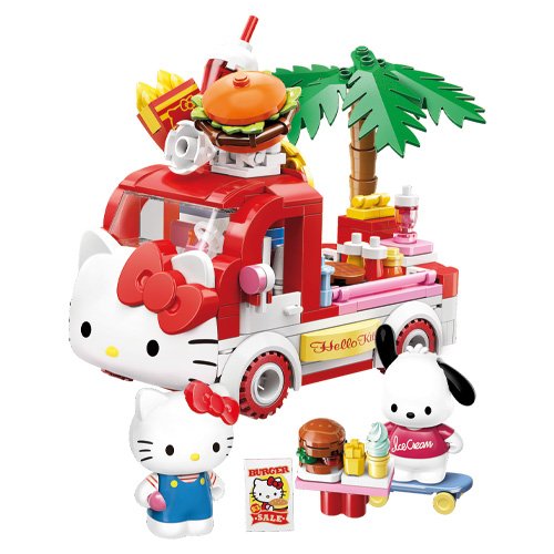 Hello Kitty & Pochacco Camión de Comida Bloque Armable - Imagen 2