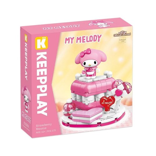 Kuromi Mousse de Fresa Bloque Armable