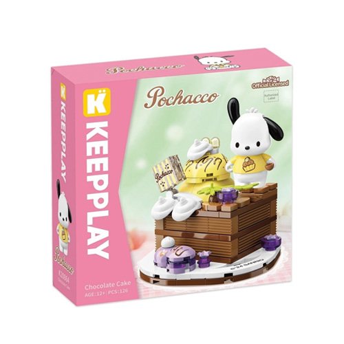 Pochacco Torta de Chocolate Bloque Armable