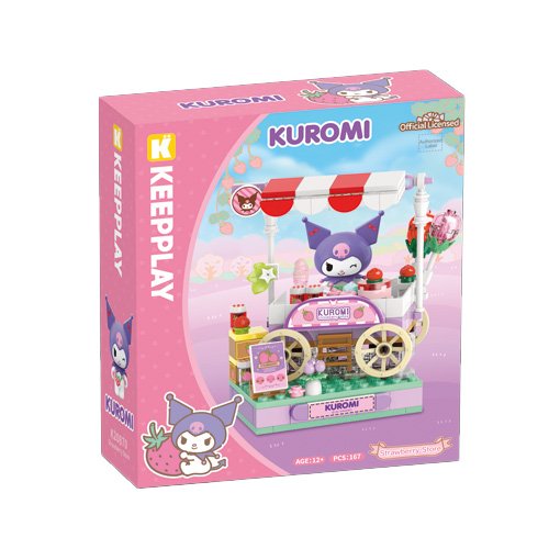 Kuromi Tienda de Fresas Bloque Armable